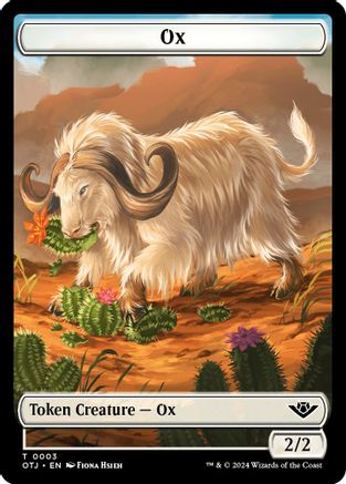 Ox Token (OTJ-003) - Outlaws of Thunder Junction