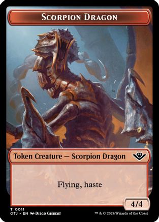 Scorpion Dragon Token (OTJ-011) - Outlaws of Thunder Junction