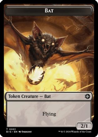 Bat Token (BIG-001) - Outlaws of Thunder Junction: The Big Score