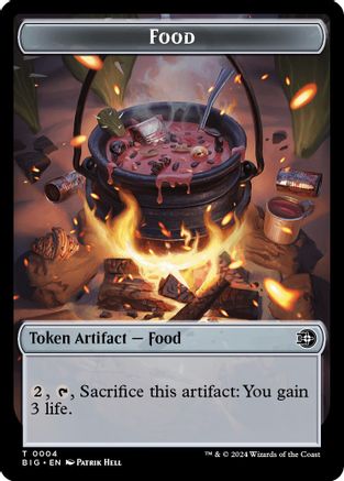 Food // Plot Double-Sided Token (BIG-4 // 20) - Outlaws of Thunder Junction: The Big Score