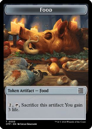 Food // Plot Double-Sided Token (OTP-5 // 20) - Outlaws of Thunder Junction: Breaking News