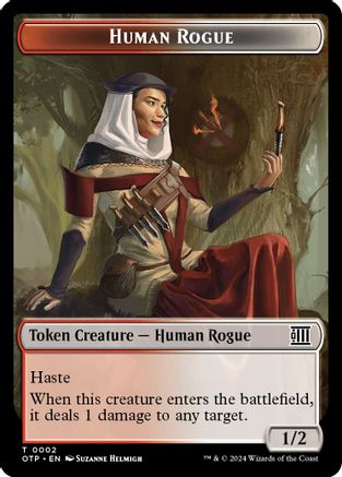 Human Rogue Token (OTP-002) - Outlaws of Thunder Junction: Breaking News