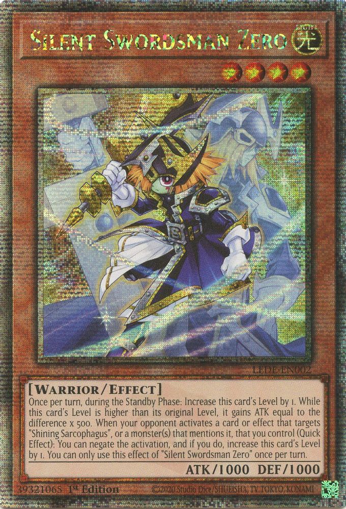 Silent Swordsman Zero (Quarter Century Secret Rare) (LEDE-EN002) - Quarter Century Secret Rare