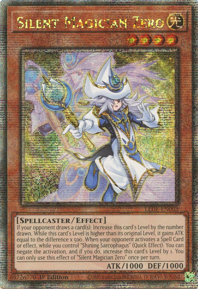 Silent Magician Zero (Quarter Century Secret Rare) (LEDE-EN003) - Quarter Century Secret Rare