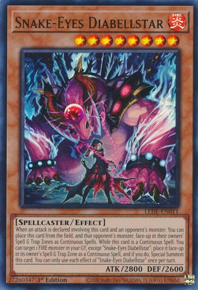 Snake-Eyes Diabellstar (LEDE-EN011) - Ultra Rare