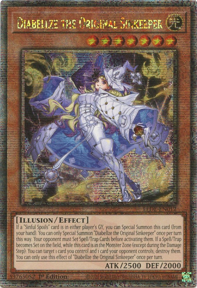 Diabellze le gardien original [LEDE-EN012] Quart de siècle secret rare 