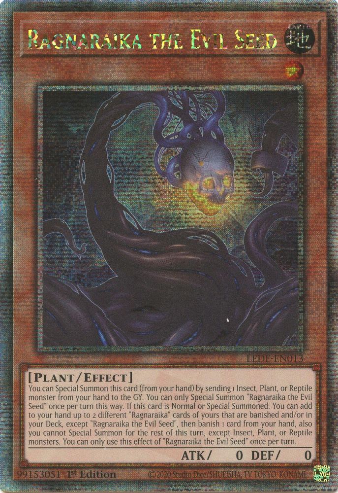 Ragnaraika la graine maléfique [LEDE-EN013] Quart de siècle secret rare 