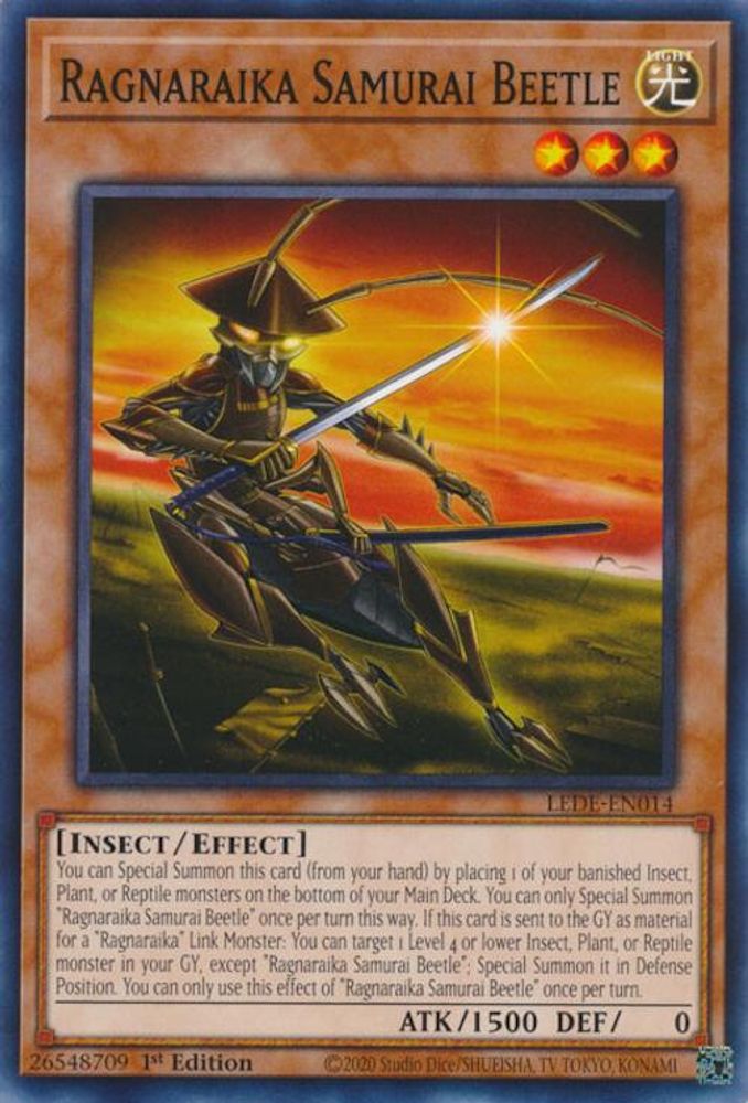 Ragnaraika Samurai Beetle (LEDE-EN014) - Common