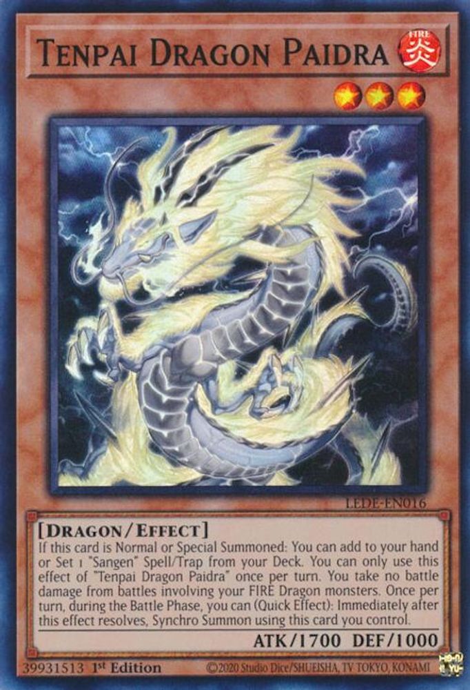 Tenpai Dragon Paidra (LEDE-EN016) - Super Rare