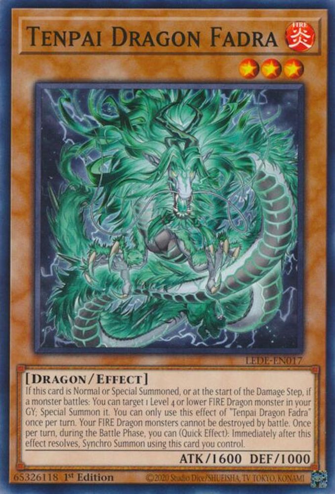 Tenpai Dragon Fadra (LEDE-EN017) - Common