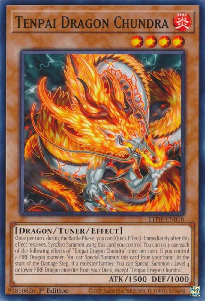 Tenpai Dragon Chundra (LEDE-EN018) - Common