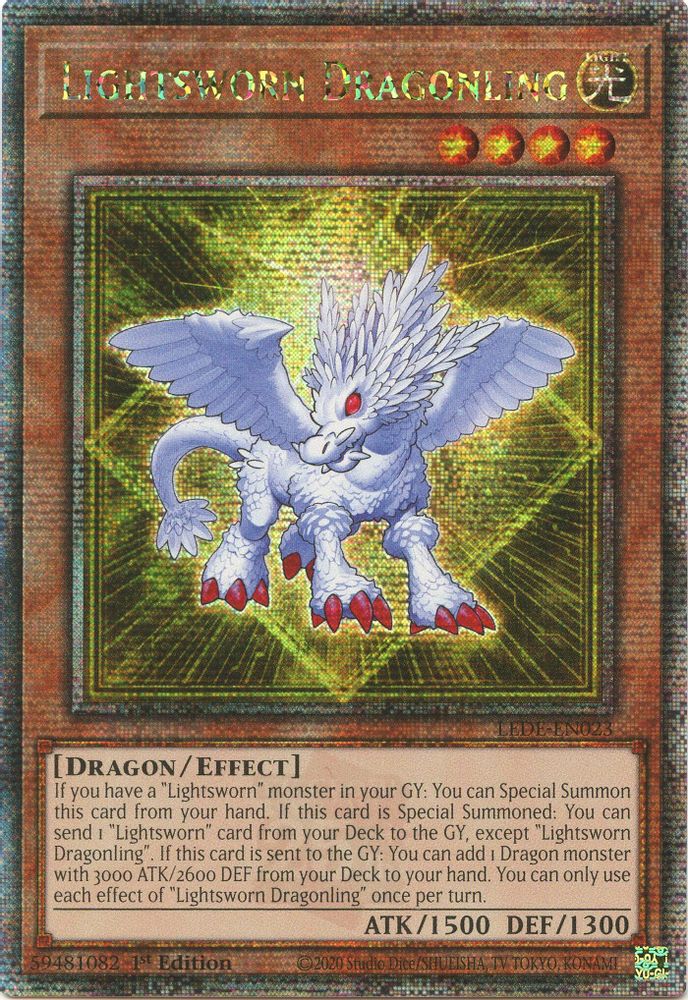 Lightsworn Dragonling (Quarter Century Secret Rare) (LEDE-EN023) - Quarter Century Secret Rare