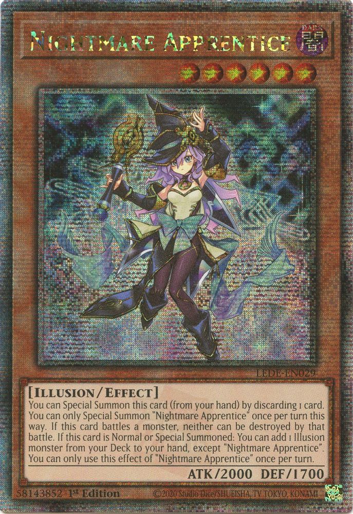 Nightmare Apprentice (Quarter Century Secret Rare) (LEDE-EN029) - Quarter Century Secret Rare