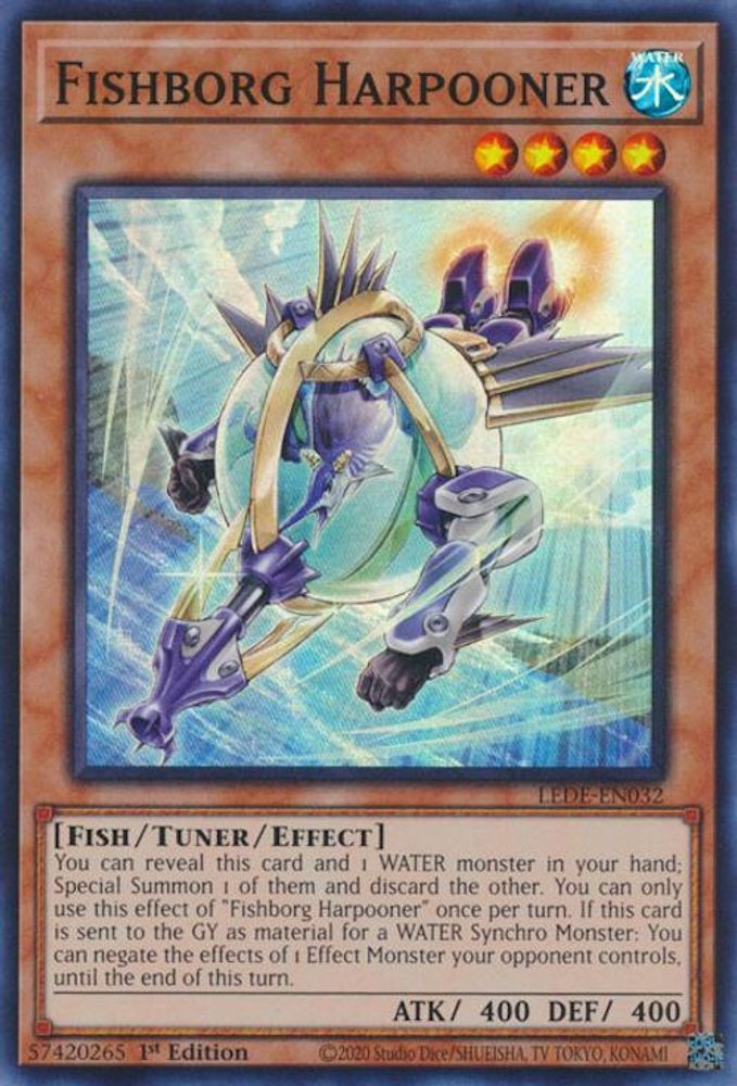 Harponneur Fishborg [LEDE-EN032] Super Rare 