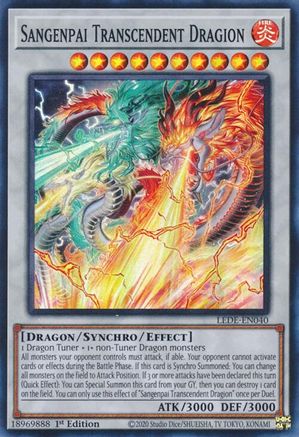Dragon Transcendant Sangenpai [LEDE-EN040] Super Rare 