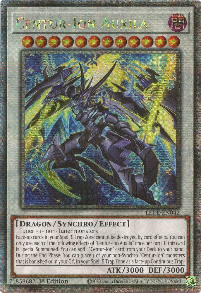 Centur-Ion Auxila (Quarter Century Secret Rare) (LEDE-EN042) - Quarter Century Secret Rare