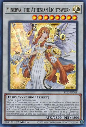 Minerva, the Athenian Lightsworn [LEDE-EN043] Ultra Rare