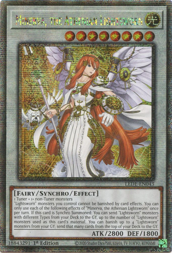 Minerve, l'Athénienne Seigneur Lumière (Quart de siècle secret rare) [LEDE-EN043] Quart de siècle secret rare 