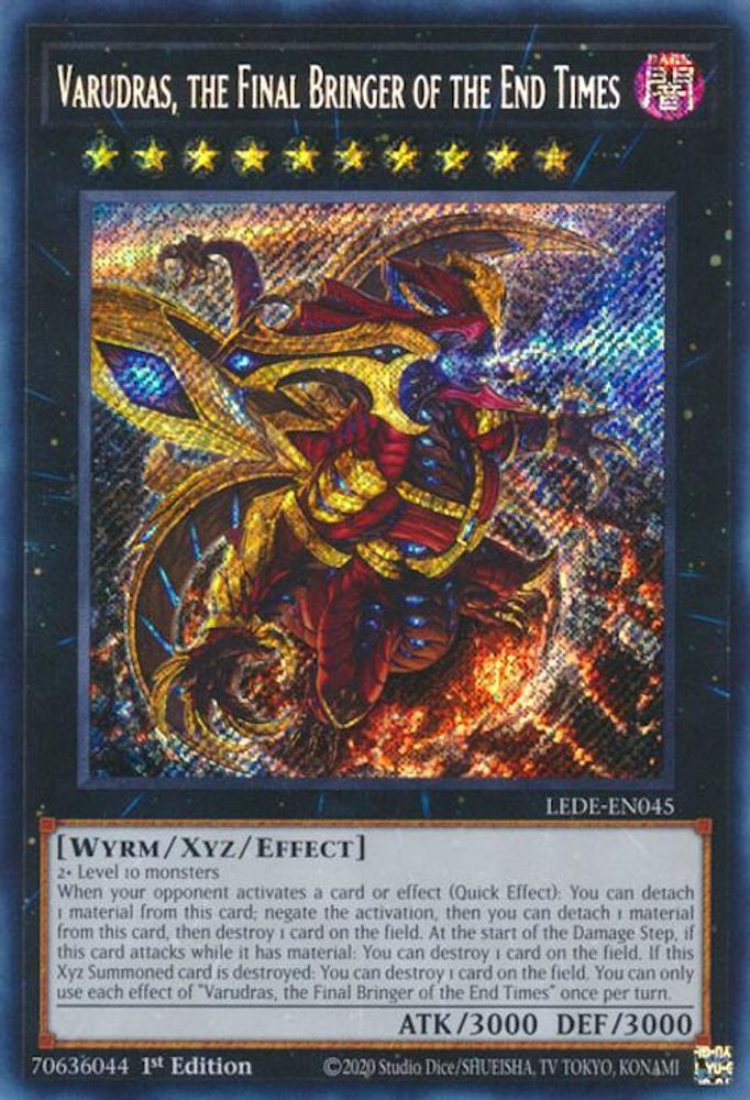 Varudras, le dernier porteur de la fin des temps [LEDE-EN045] Secret Rare 