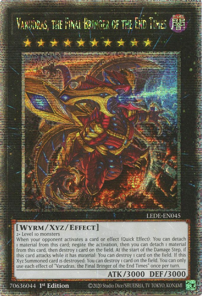 Varudras, the Final Bringer of the End Times (Quarter Century Secret Rare) (LEDE-EN045) - Quarter Century Secret Rare
