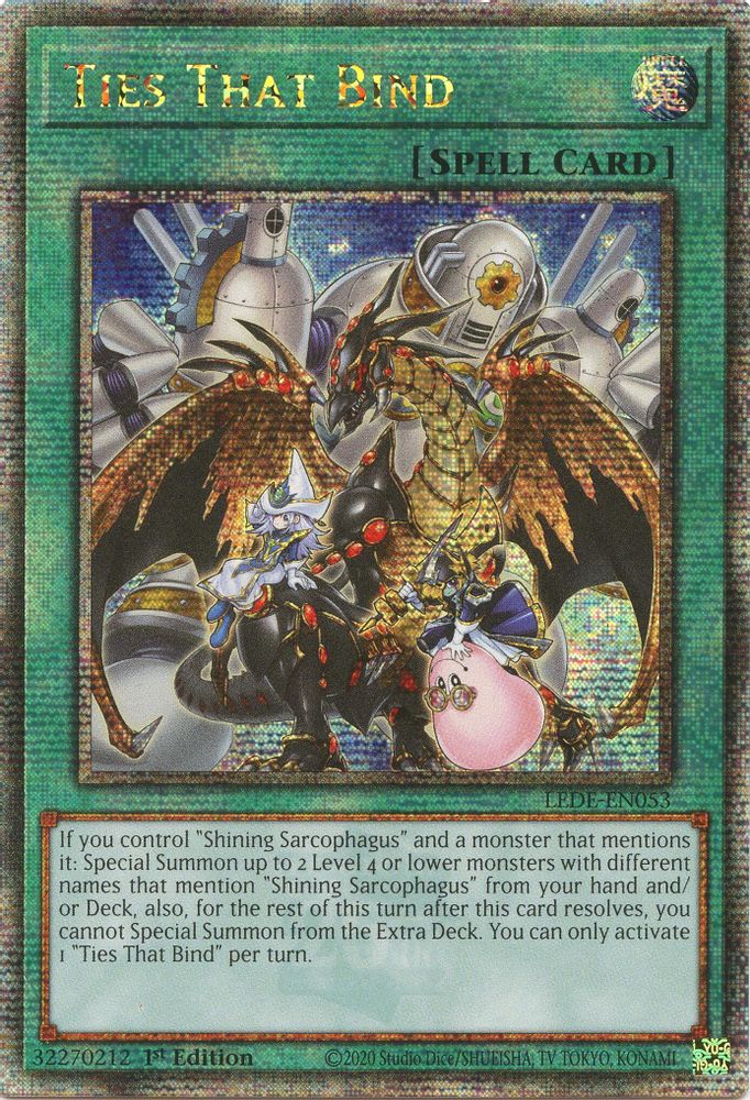 Ties That Bind (Quarter Century Secret Rare) (LEDE-EN053) - Quarter Century Secret Rare