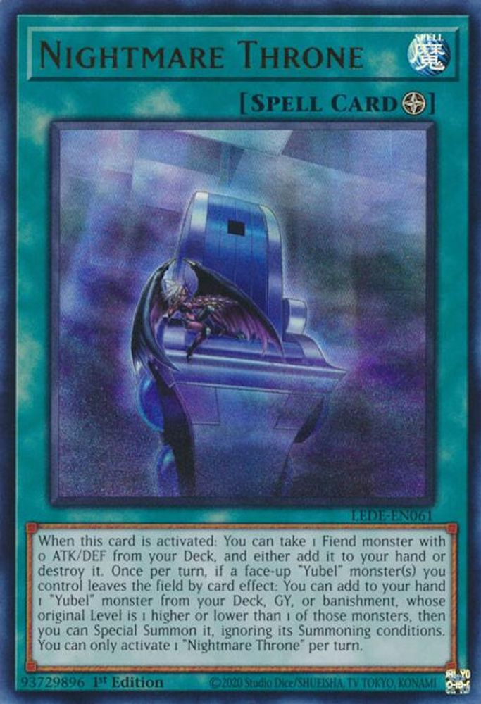 Nightmare Throne (LEDE-EN061) - Ultra Rare