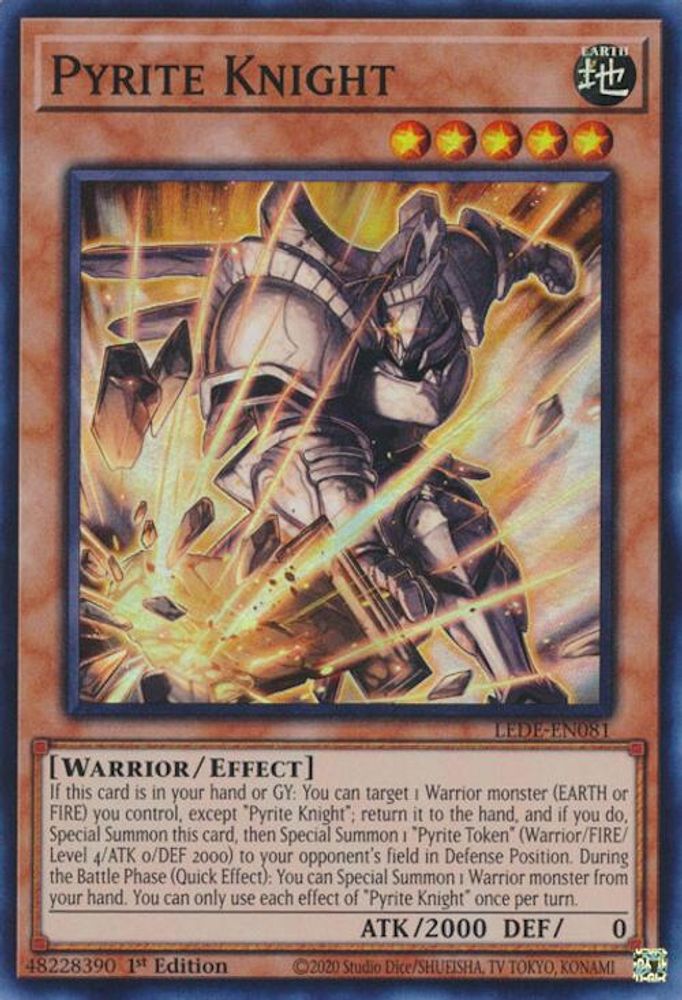 Chevalier Pyrite [LEDE-EN081] Super Rare 