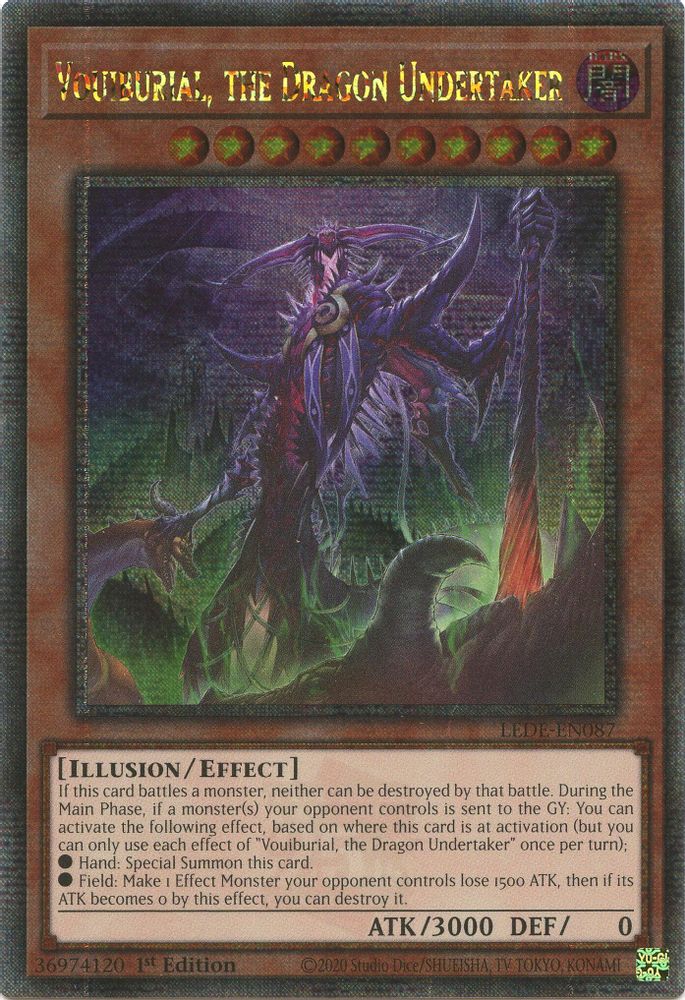 Vouiburial, the Dragon Undertaker (Quarter Century Secret Rare) (LEDE-EN087) - Quarter Century Secret Rare