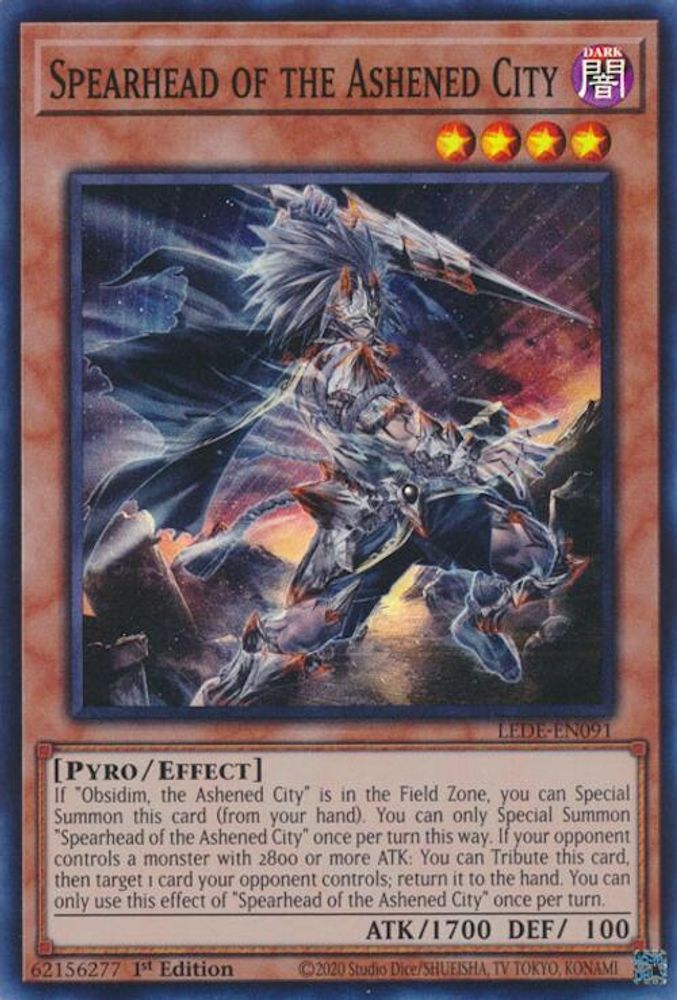 Fer de lance de la ville cendrée [LEDE-EN091] Super Rare 