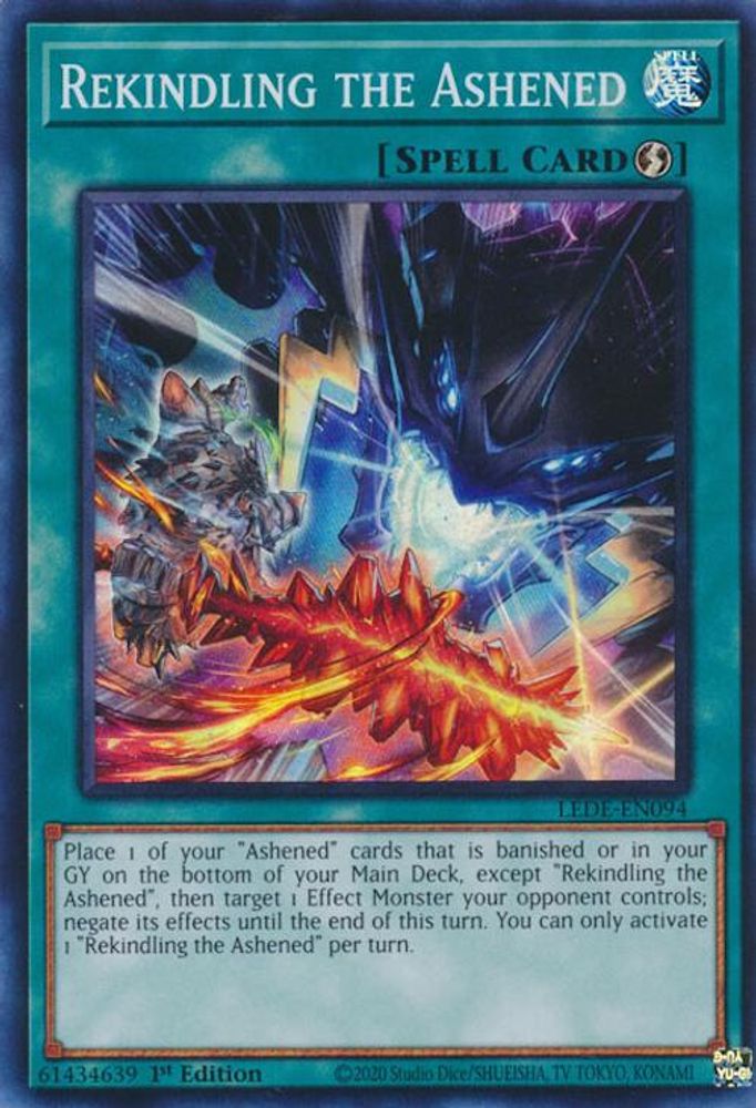 Rekindling the Ashened (LEDE-EN094) - Super Rare