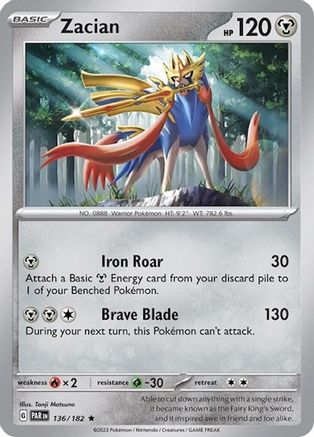 Zacian - 136/182/182  - Rare