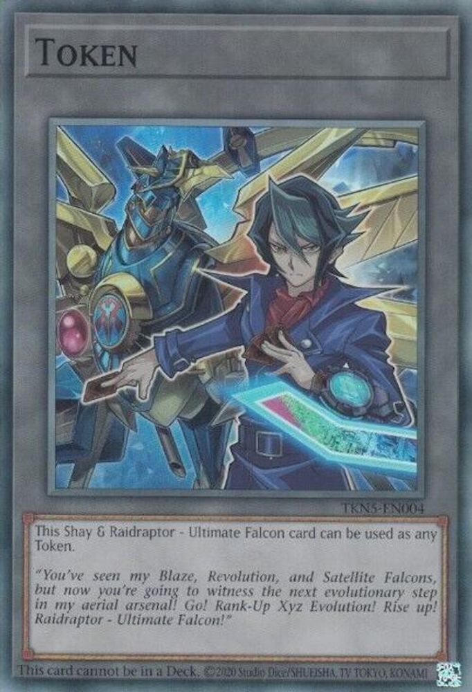 Token: Shay and Raidraptor - Ultimate Falcon (TKN5-EN004) - Super Rare