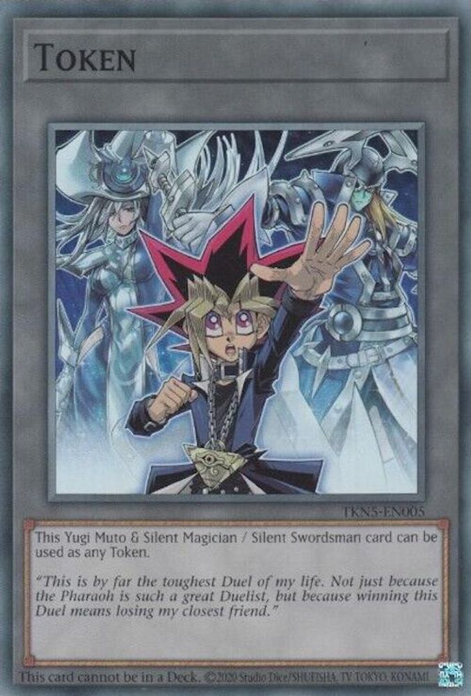 Token: Yugi Muto and Silent Magician and Silent Swordsman (TKN5-EN005) - Super Rare