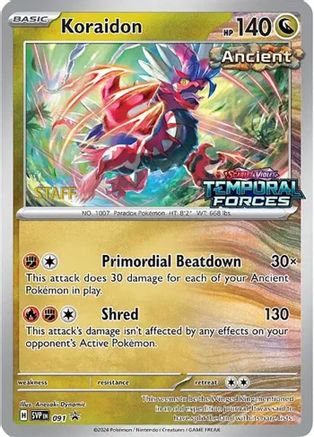 Koraidon (Prerelease) [Staff] 091  - Holofoil - Promo