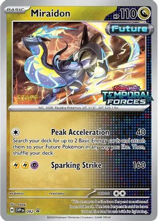 Miraidon (Prerelease) [Staff] 092  - Holofoil - Promo
