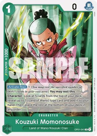 Kouzuki Momonosuke (Tournament Pack Vol. 7) (OP01-041) - Rare