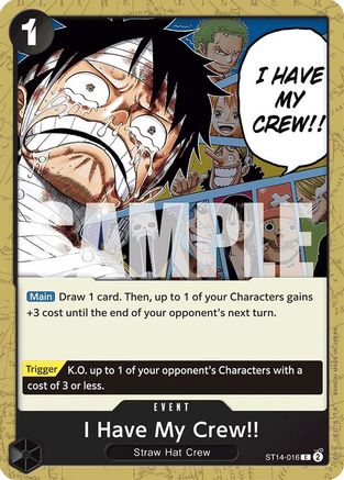 J'ai mon équipage !! [Deck de démarrage : 3D2Y] 