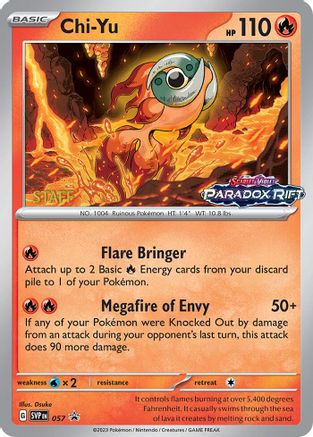 Chi (Prerelease) [Staff] 057  - Holofoil - Promo