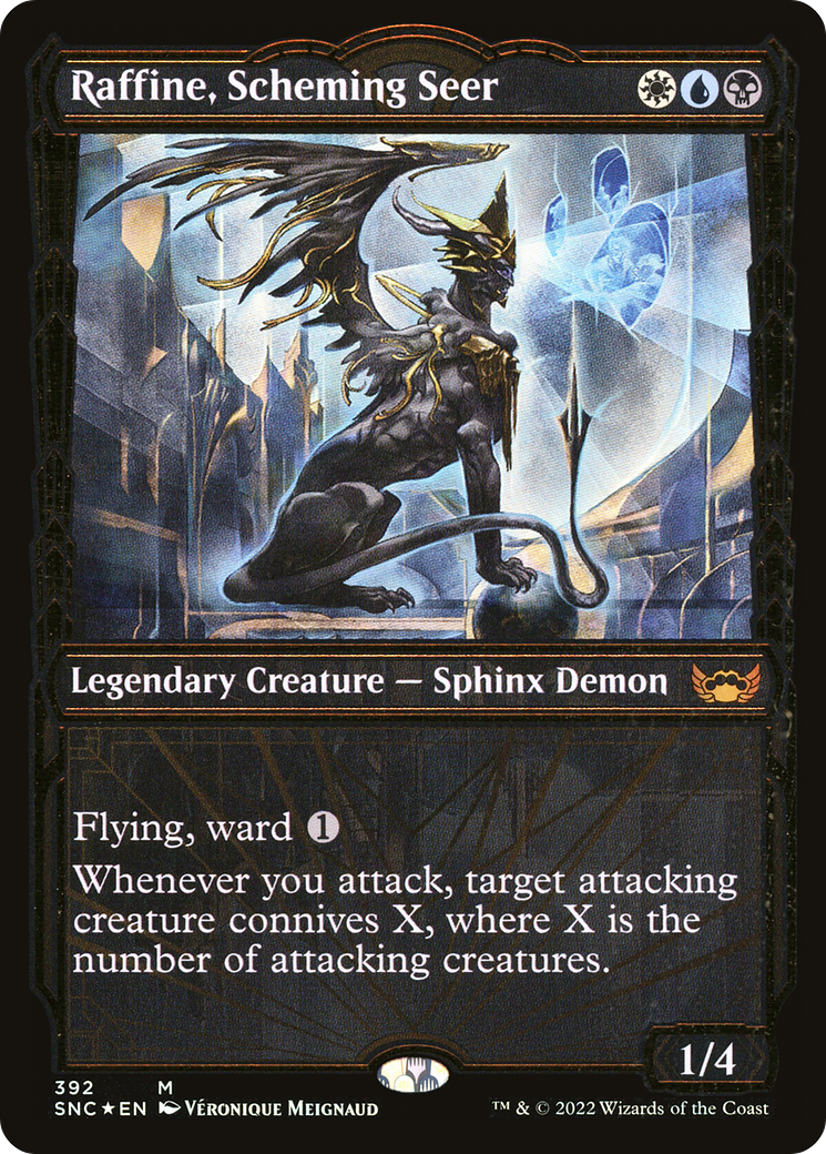 Raffine, Scheming Seer (SNC-392) - Streets of New Capenna: (Showcase) Foil