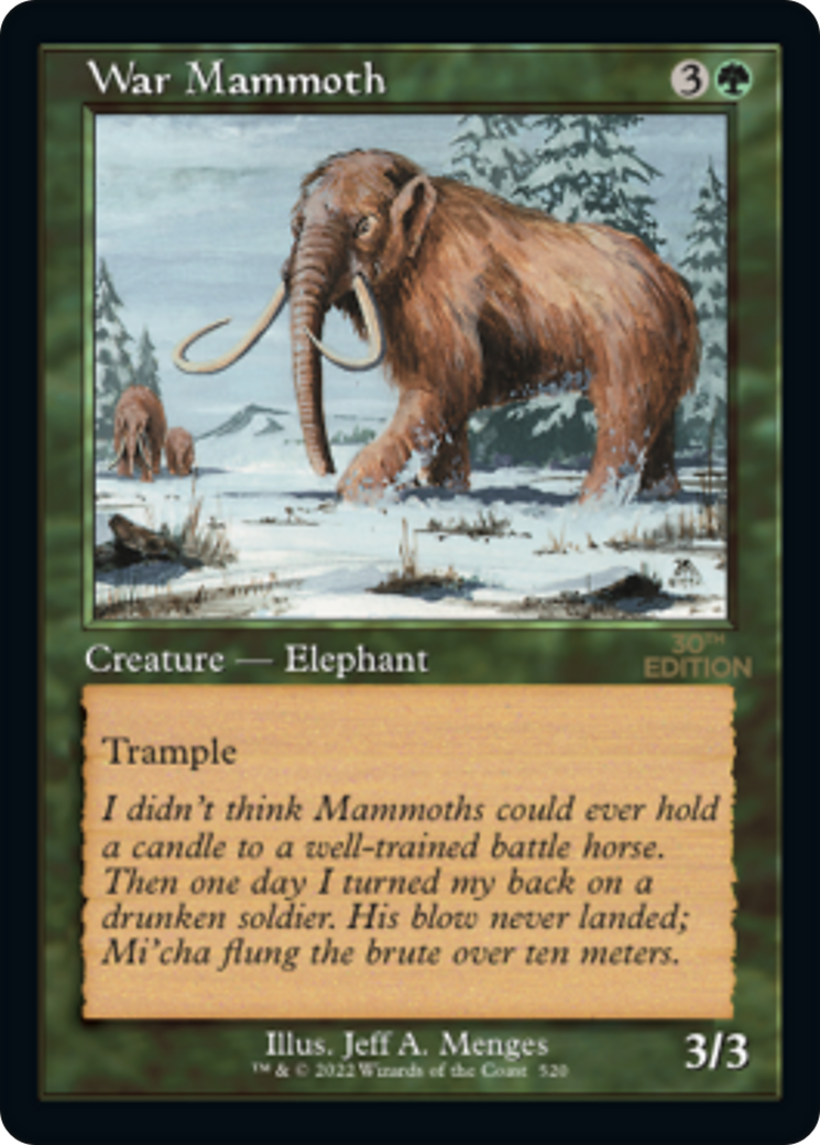 War Mammoth (Rétro) [Édition 30e anniversaire] 