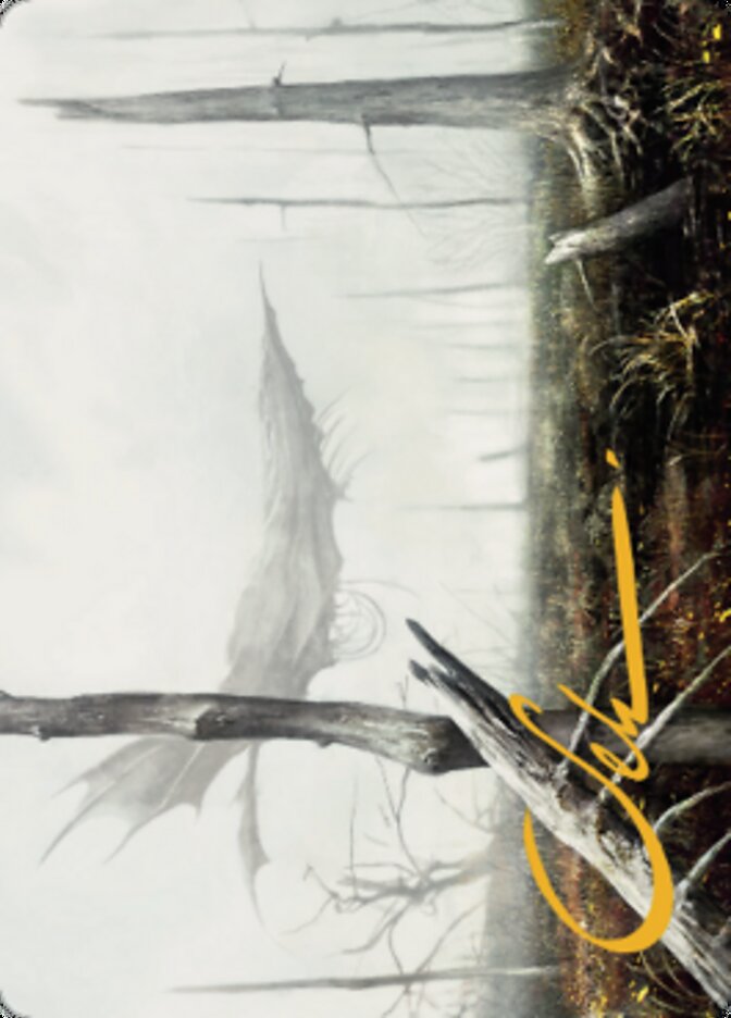 Carte d'art des marais (signature estampillée or) [Série Dominaria United Art] 