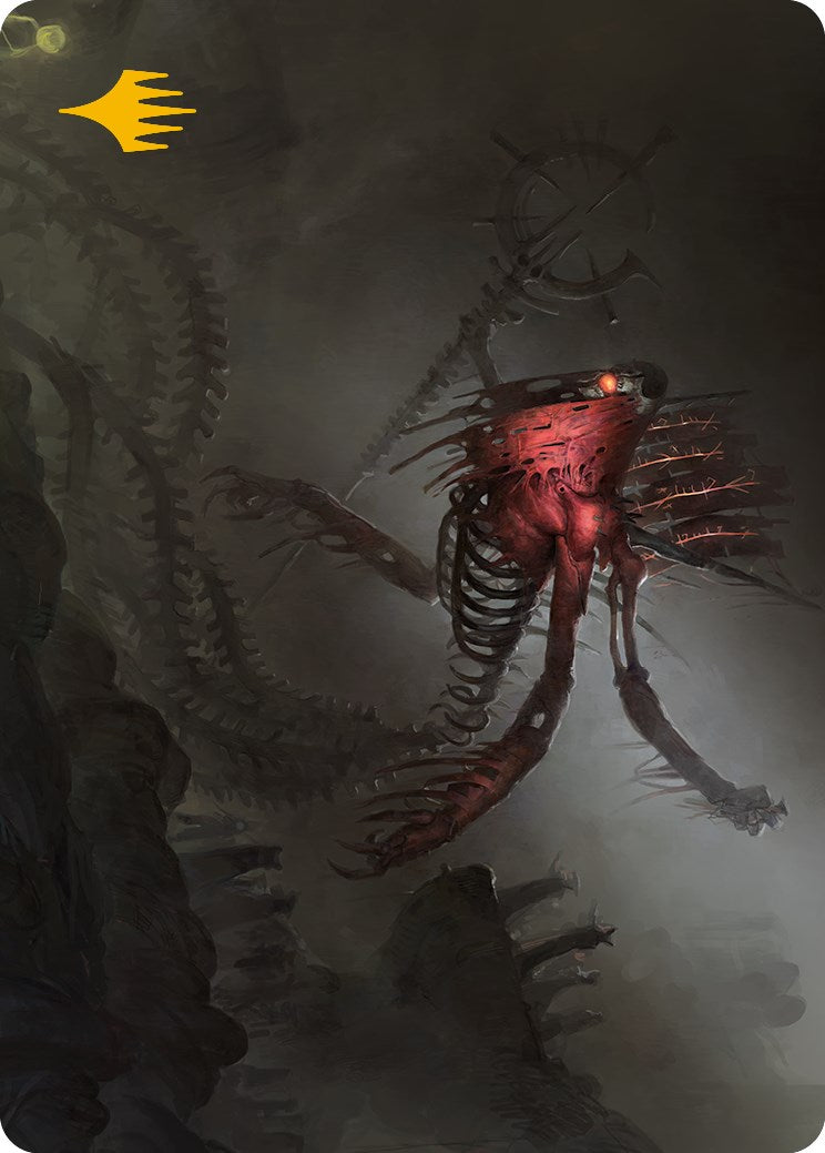 Drivnod, Carnage Dominus Art Card (Signature estampillée or) [Phyrexia : All Will Be One Art Series] 