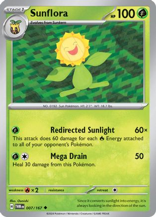 Sunflora 007/167  - Uncommon