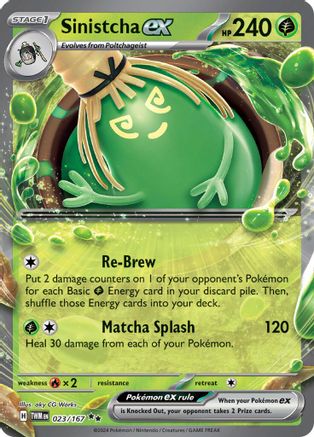 Sinistcha ex 023/167  - Holofoil - Double Rare