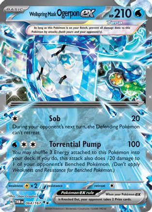 Wellspring Mask Ogerpon ex 064/167  - Holofoil - Double Rare