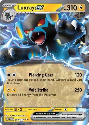 Luxray ex 068/167  - Holofoil - Double Rare