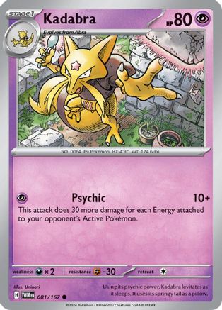 Kadabra (081/167) [Écarlate et Violet : Mascarade du Crépuscule] 