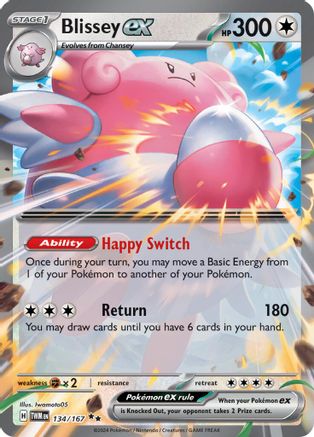 Blissey ex 134/167  - Holofoil - Double Rare