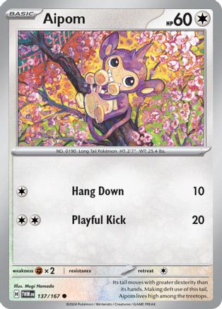 Aipom 137  - Common
