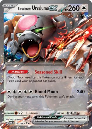 Bloodmoon Ursaluna ex 141/167  - Holofoil - Double Rare